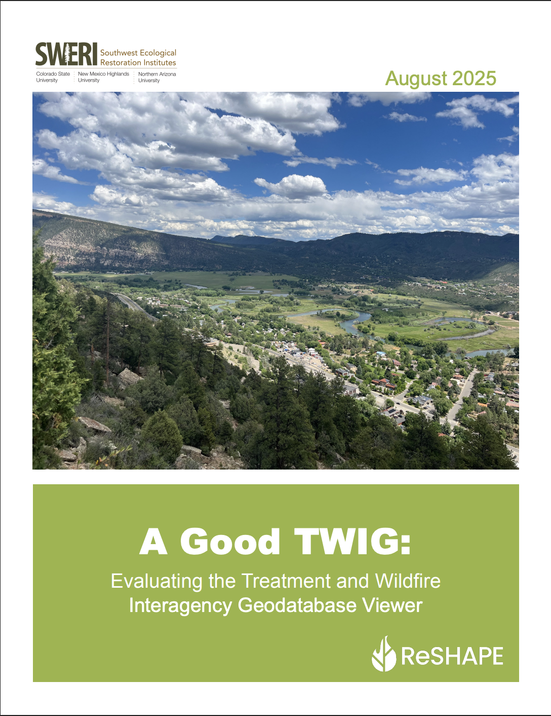 Treatment and Wildfire Interagency Geodatabase Evaluation Report