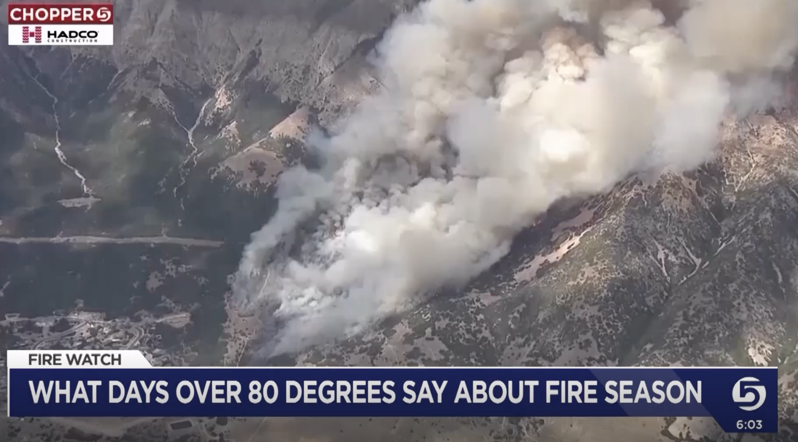 USU study: more days over 80 degrees means more fire